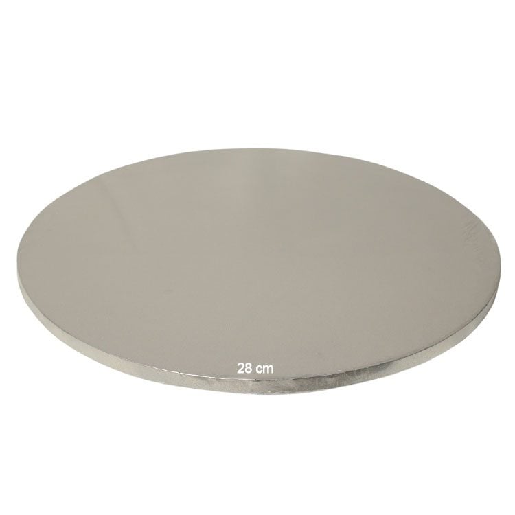 Tortenplatte / Cake Board Rund Silber 28 cm