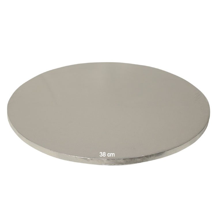 Tortenplatte / Cake Board Rund Silber 38 cm