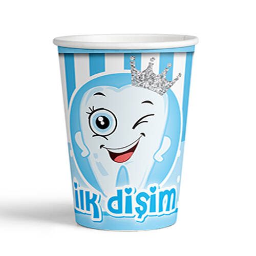 Ilk Dişim Mavi Parti Bardak 8 Adet