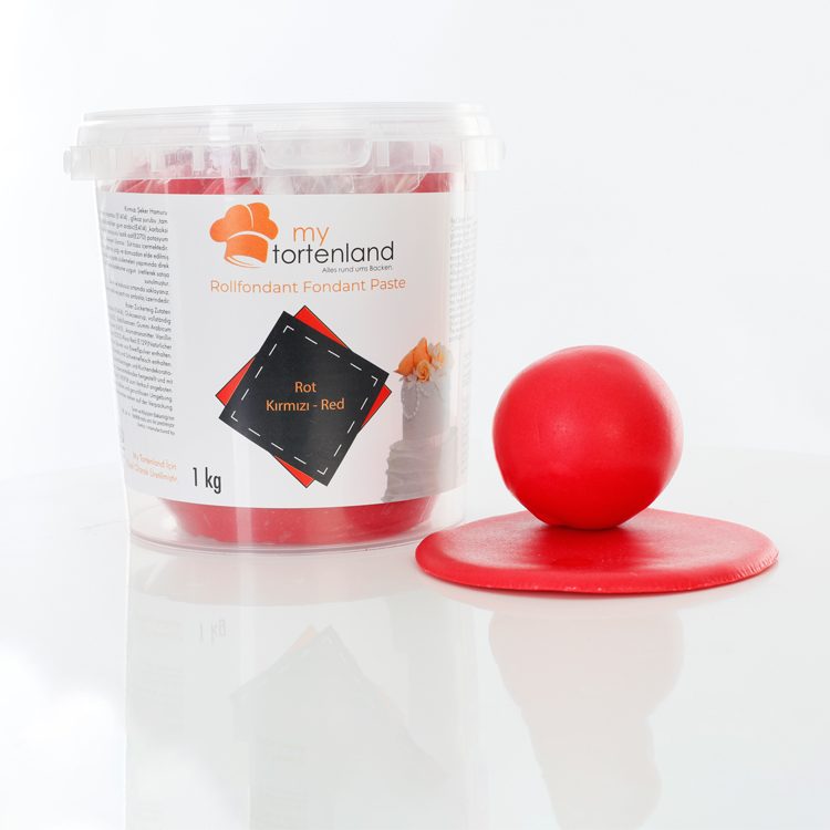 Zuckerteig / Rollfondant Rot 1 kg