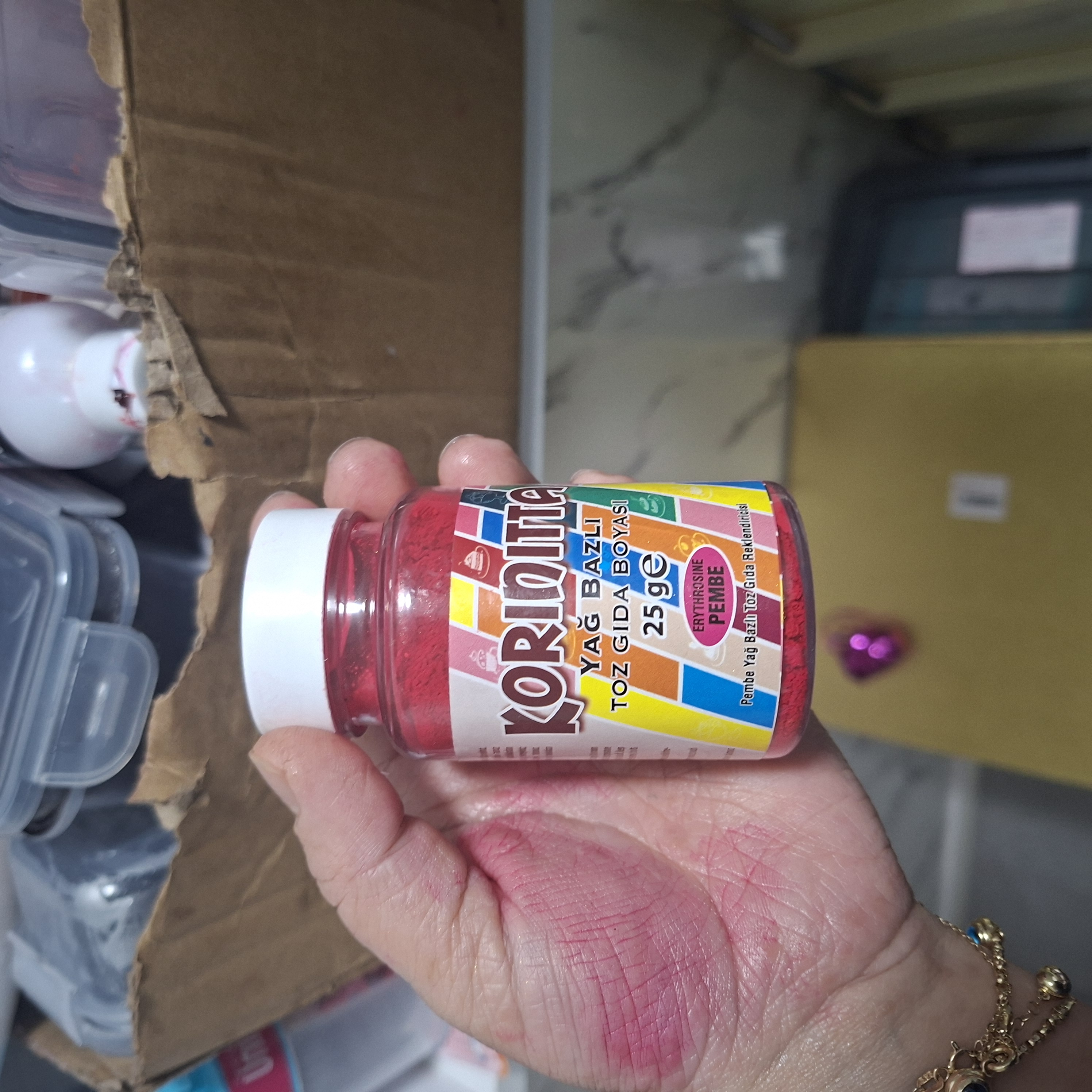 Dr Gusto Lebensmittel Pulverfarbe Fettlöslich Pink 25g