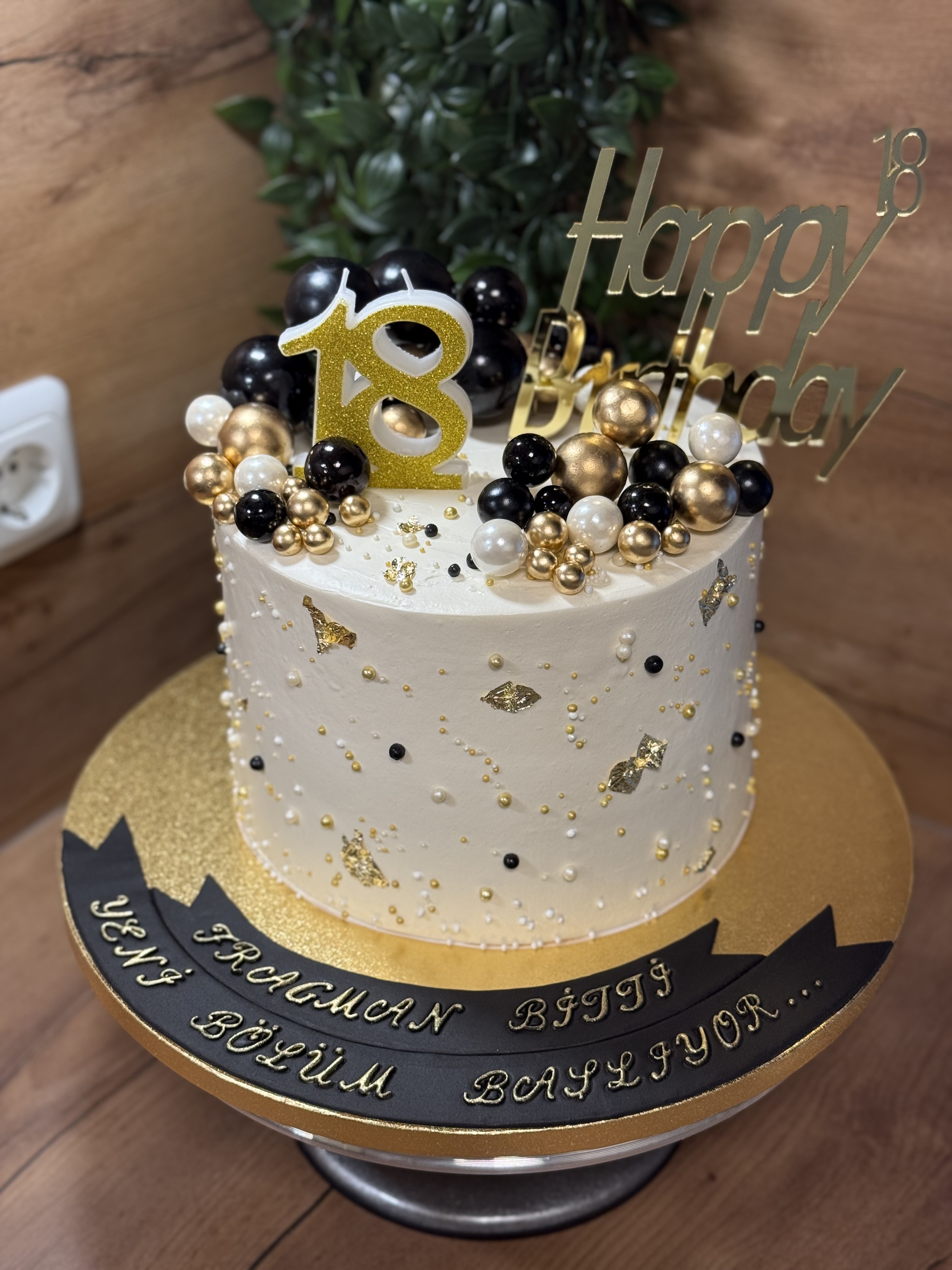 Tortenplatte / Cake Board Rund Gold 28 cm 5 Stk.