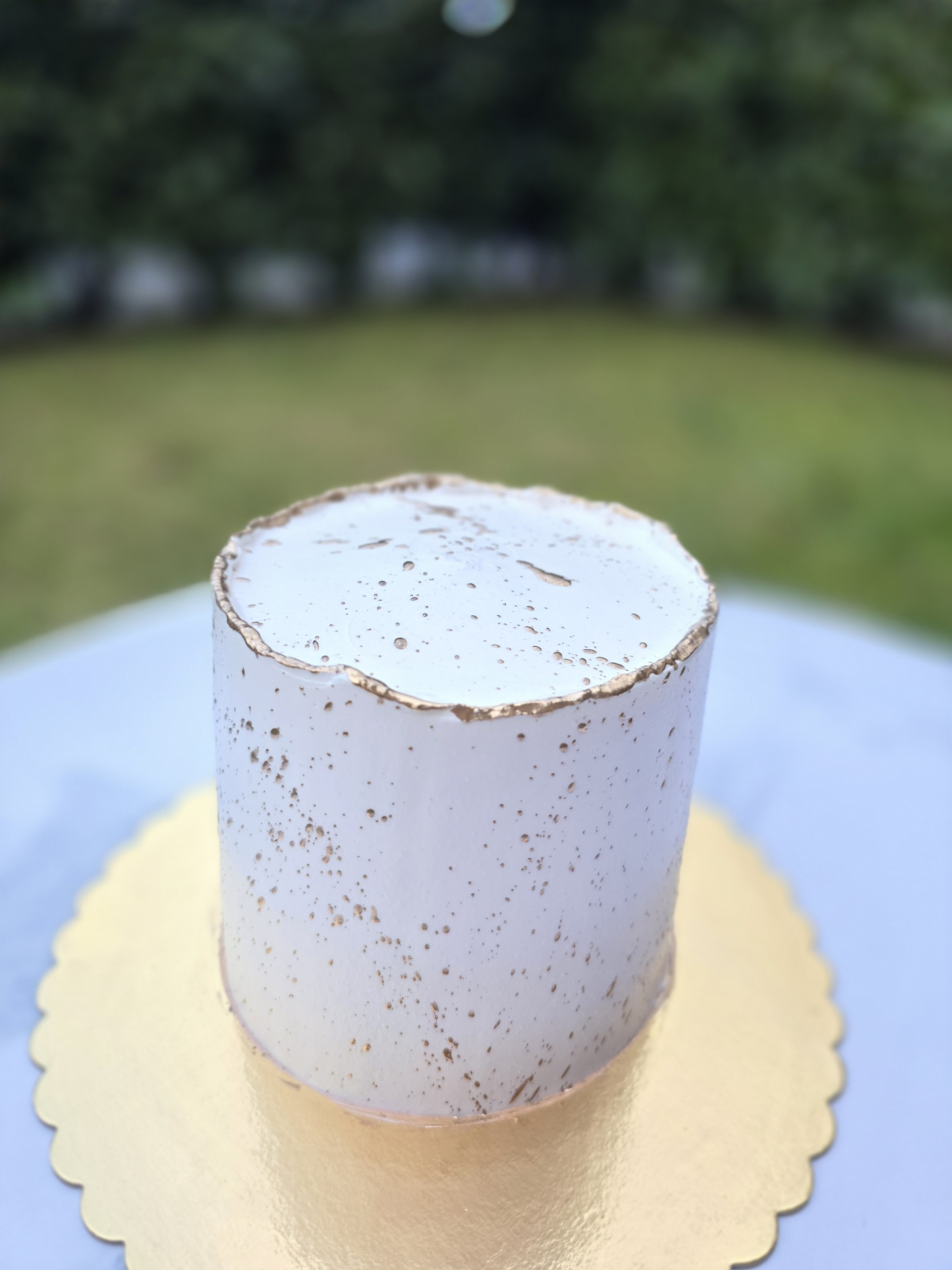 Tortenunterlage / Torten Untersetzer Gold Rund Gewellt 24 cm 50 stück