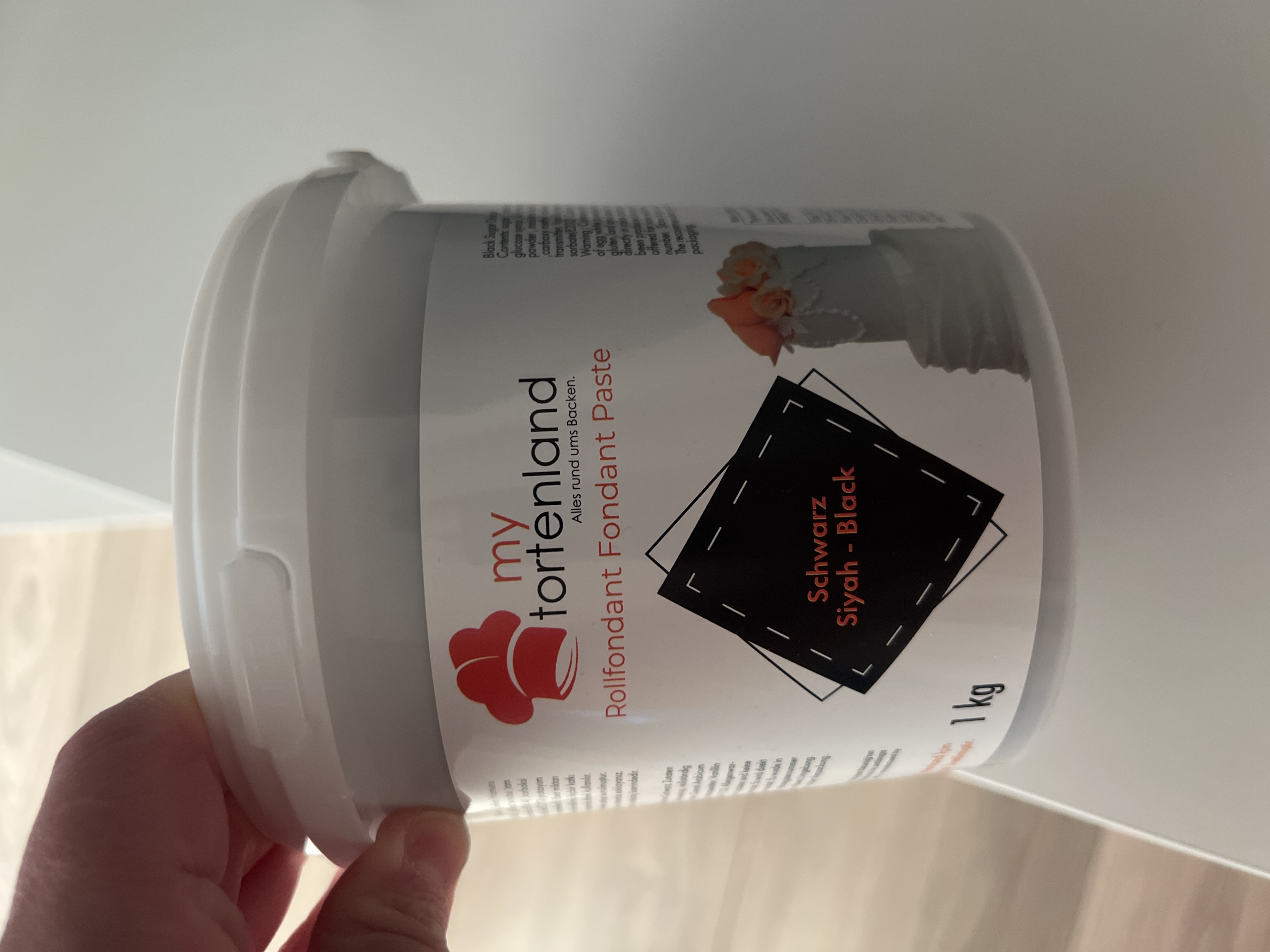 Zuckerteig / Rollfondant Schwarz 1 kg