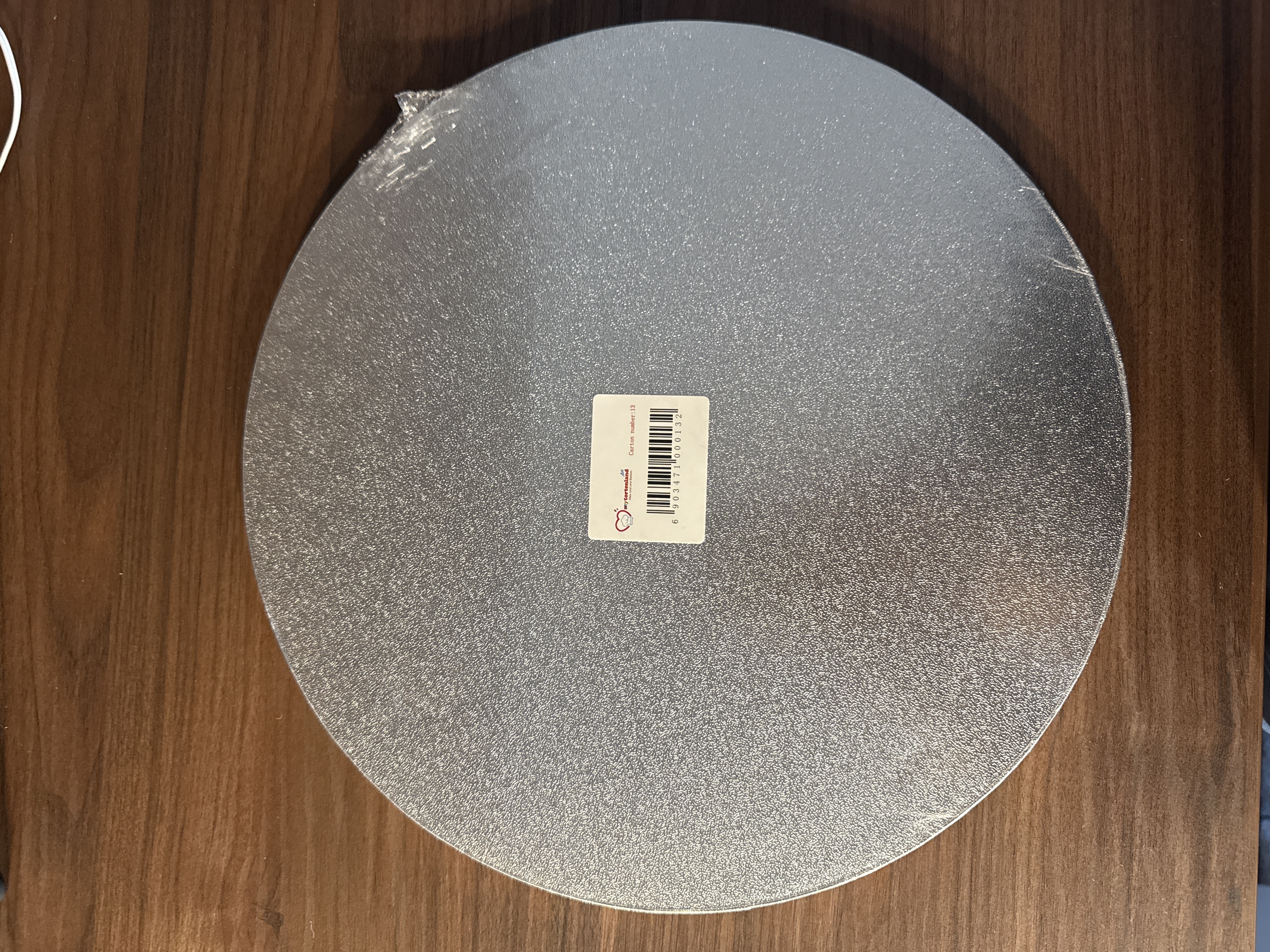 Tortenplatte / Cake Board Rund Silber 30 cm 5 Stück