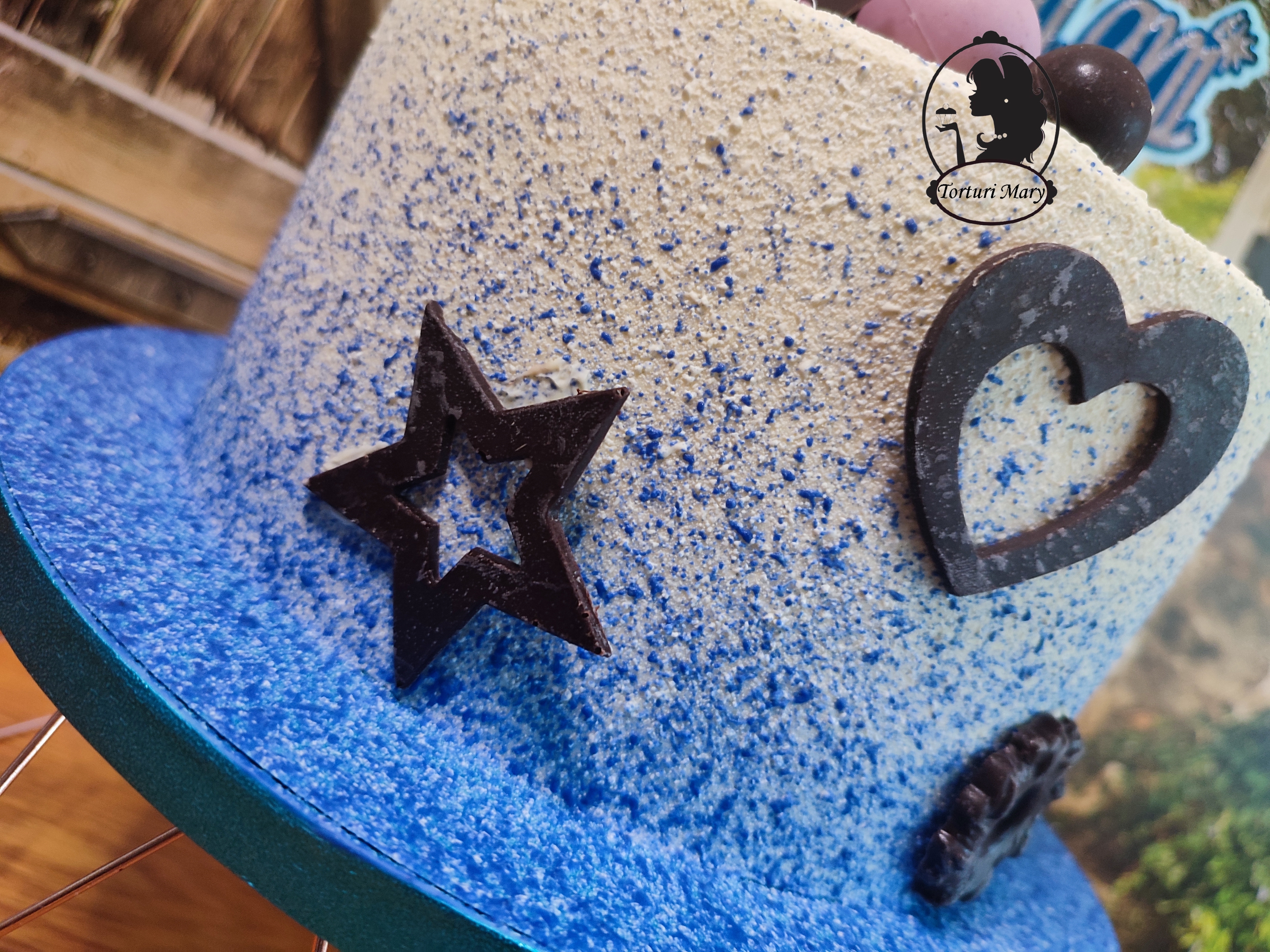 Tortenplatte / Cake Board Rund Blau 30 cm 5 Stück